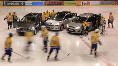 Peugeot 5008, Ford Grand C-Max, VW Touran, Kompaktvans, Eishockey
