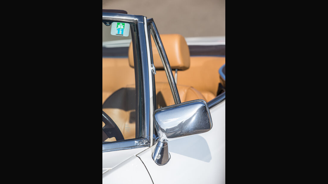 Peugeot 504 TI Cabrio, Rückspiegel