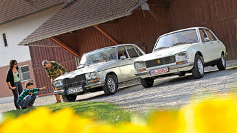 Peugeot 504 TI, Renault 16 TX, Frontansicht