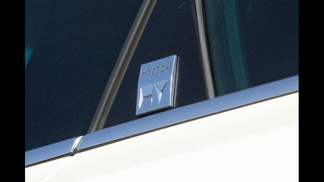Peugeot 508 RXH, Emblem, Typenbezeichnung, Hybrid