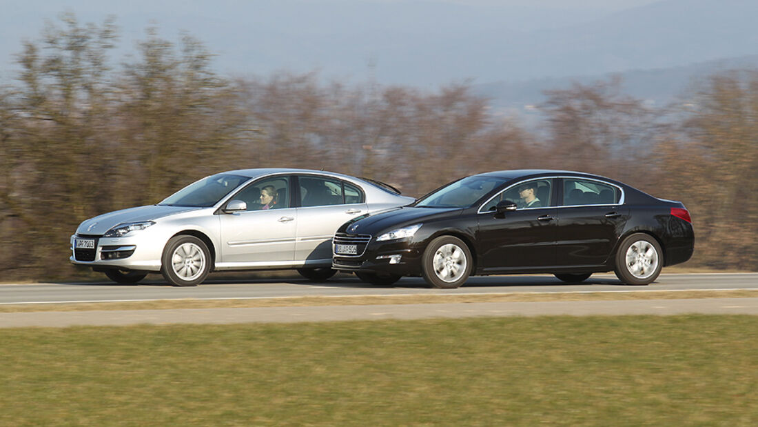 Peugeot 508 THP 155 und Renault Laguna 2.0 16 V 140 im Vergleich, Teaser