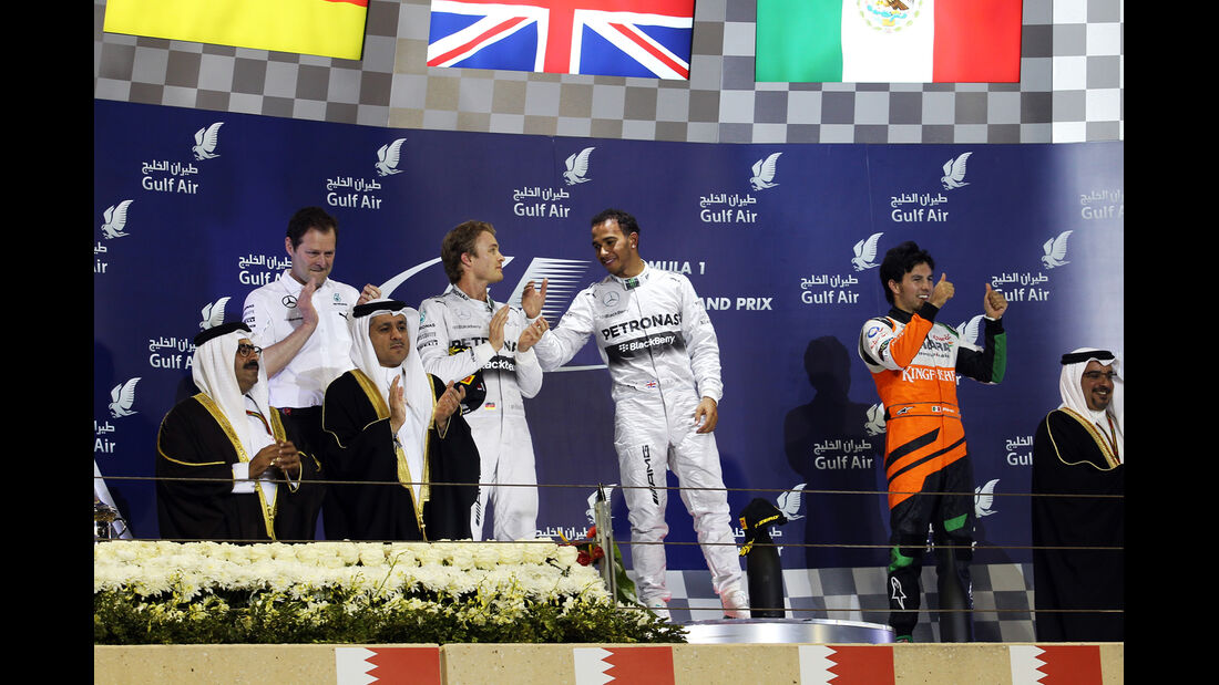 Podium - Formel 1 - GP Bahrain 2014