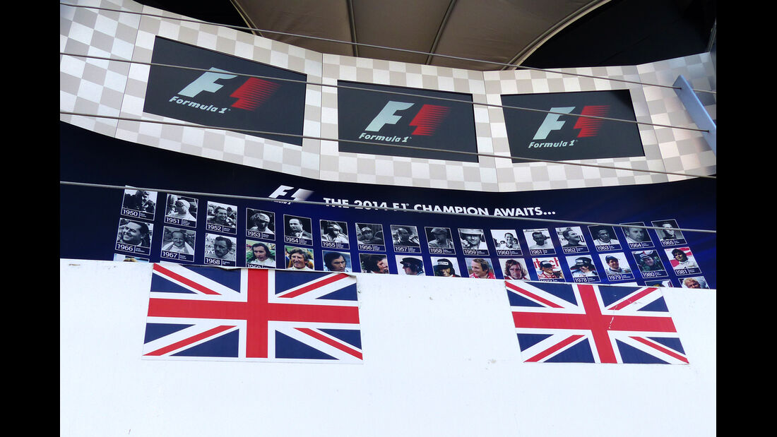 Podium - Formel 1 - GP England - Silverstone - 3. Juli 2014