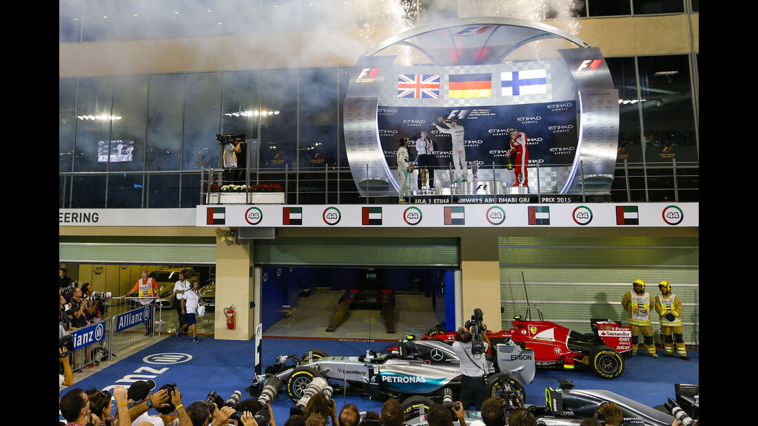 Podium - GP Abu Dhabi 2015