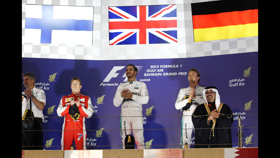 Podium - GP Bahrain 2015