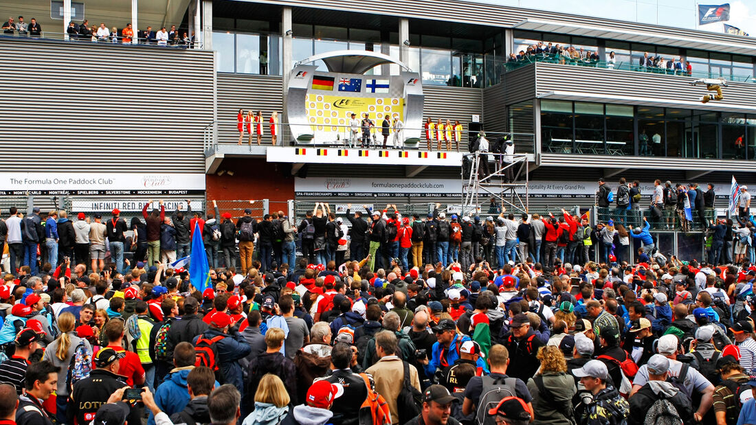 Podium - GP Belgien 2014