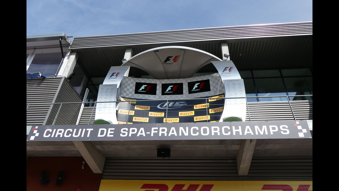 Podium - GP Belgien - Spa-Francorchamps - Formel 1 - 23. August 2017