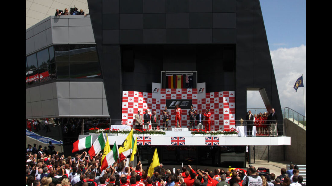 Podium GP England 2011 Rennen