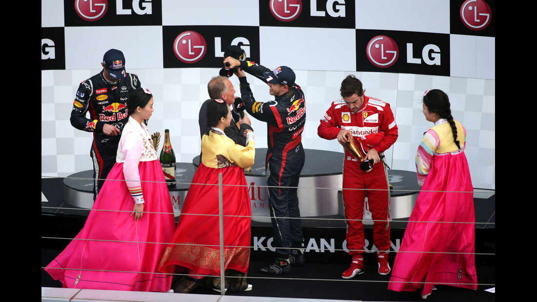 Podium GP Korea 2012