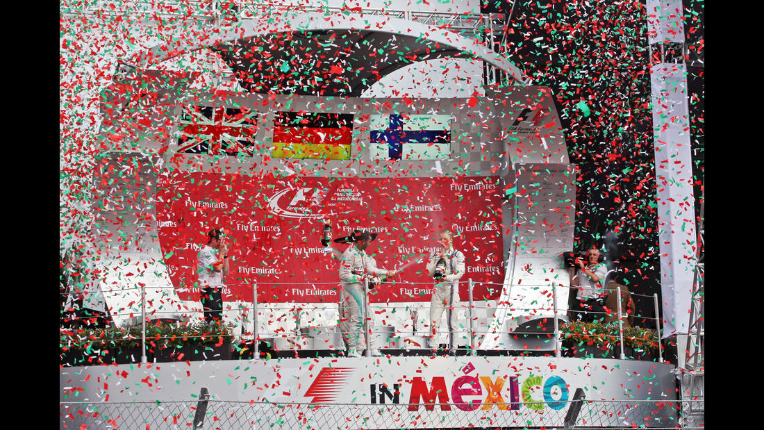 Podium - GP Mexiko 2015