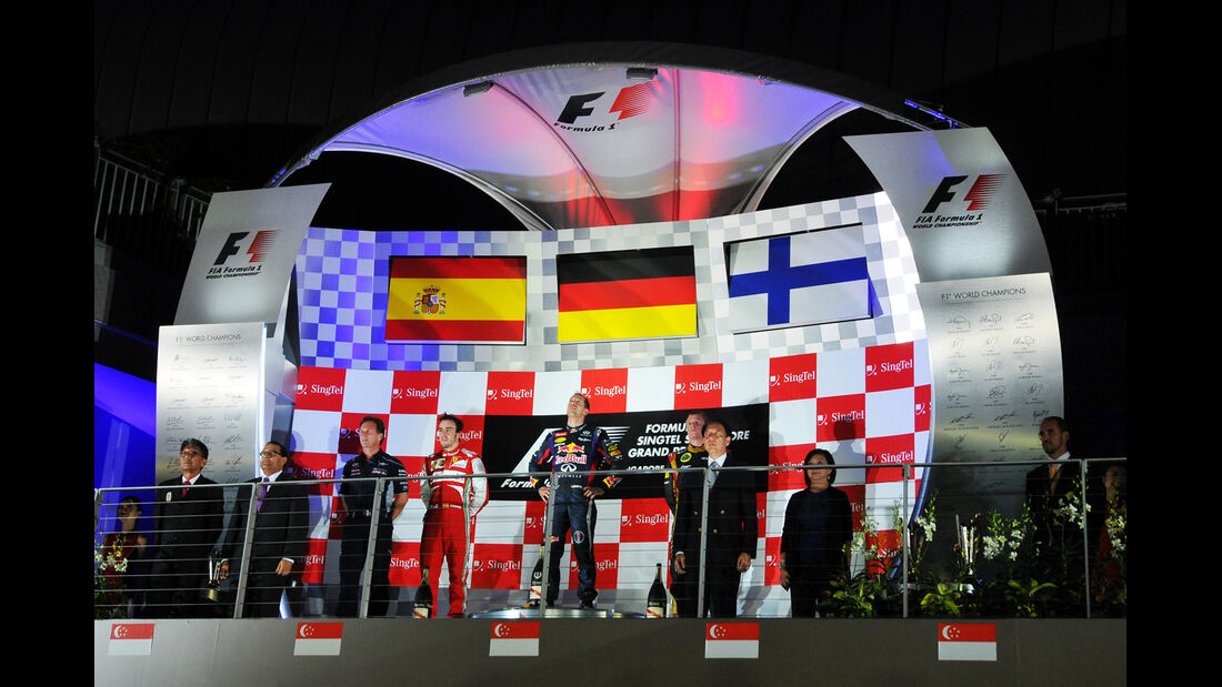 Podium - GP Singapur 2013