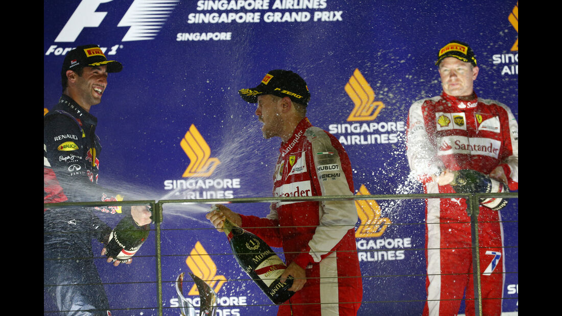 Podium - GP Singapur 2015