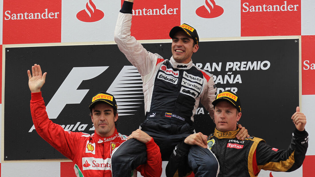 Podium GP Spanien 2012