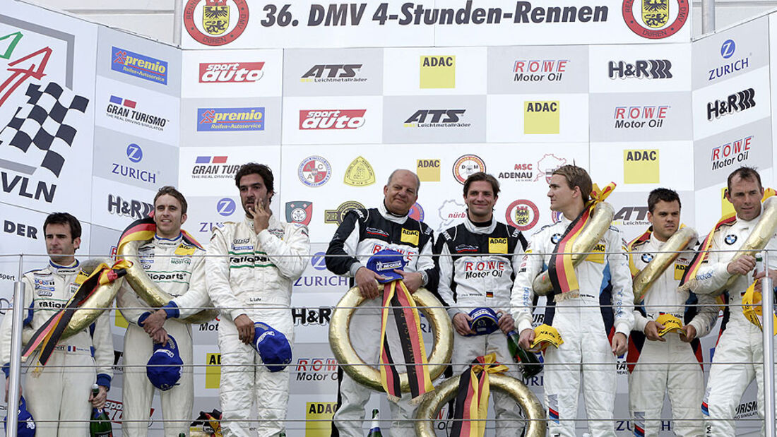 Podium VLN 2.Rennen Langstreckenmeisterschaft Nürburgring 30-04-2011