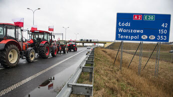 Polen Bauern Bockade A2 / A12