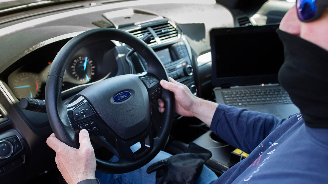 Police Interceptor Utility Vehicle with Sanitization Software