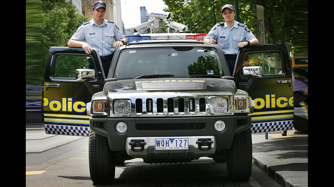 Polizeiauto Hummer H3