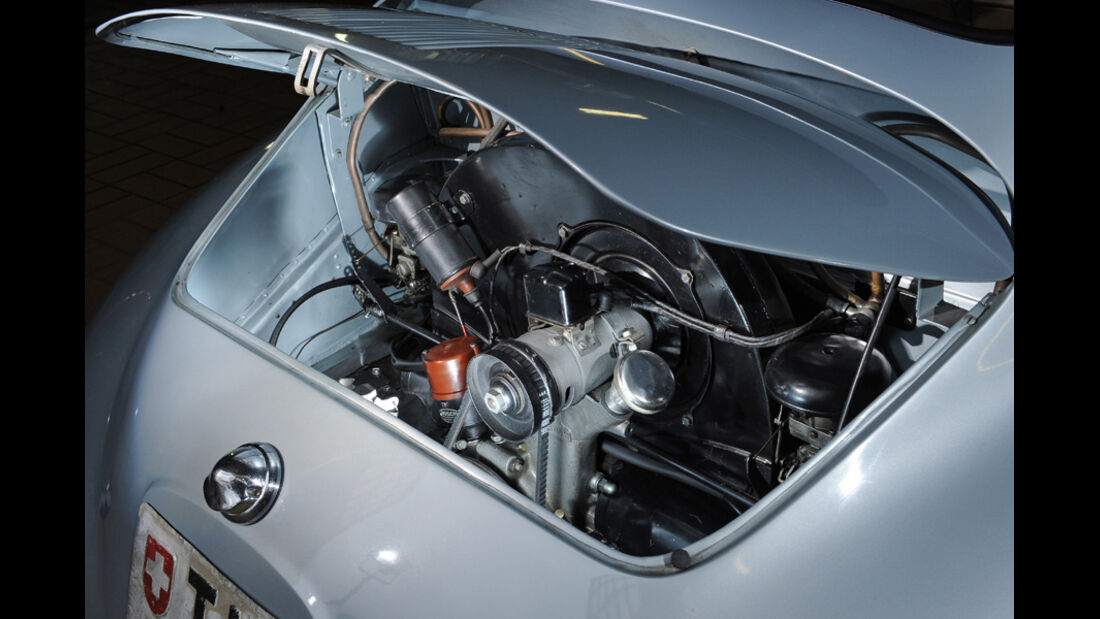 Porsche 356/2-004, Motorraum, Motor