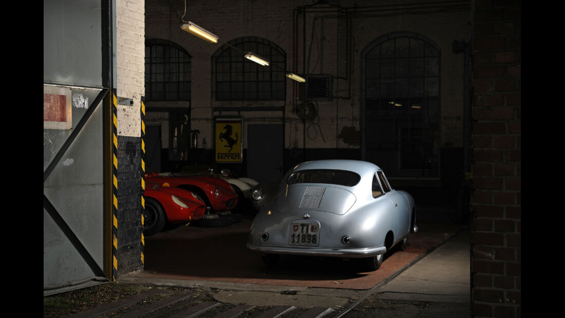 Porsche 356/2-004, RŸckansicht, Garage