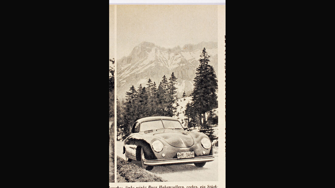 Porsche 356, Frontansicht, Berge, Col de Pillon