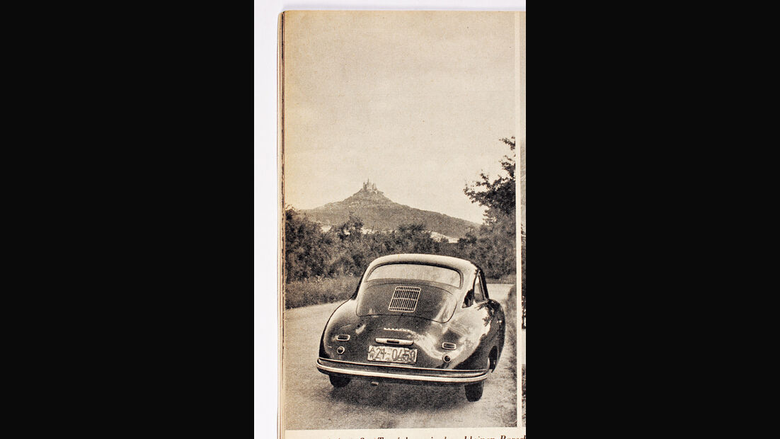 Porsche 356, Rückansicht, Burg Hohenzollern