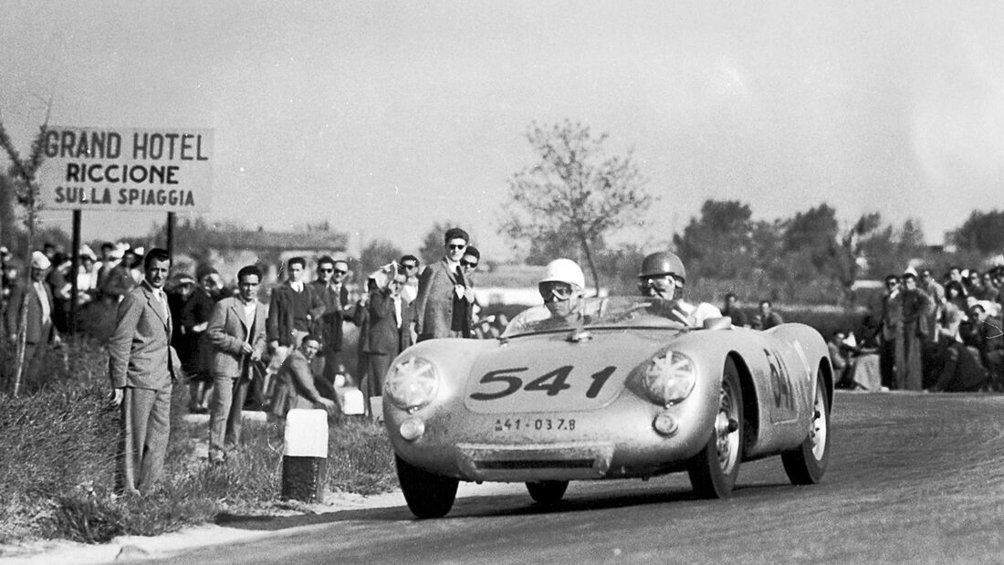 Porsche 550 Spyder, Rennszene