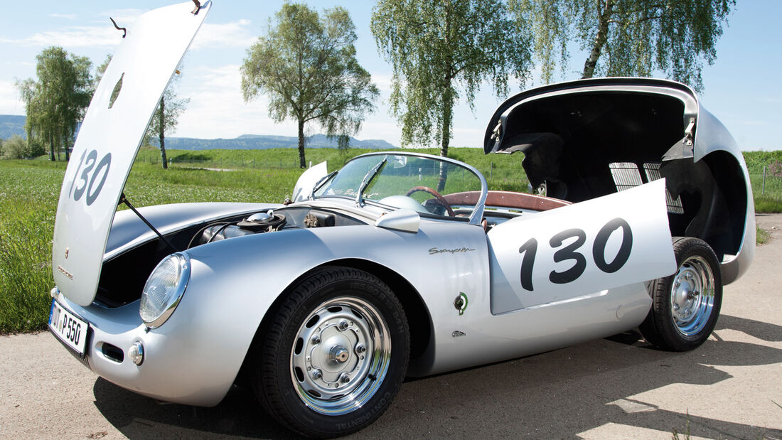 Porsche 550 Spyder, Seitenansicht