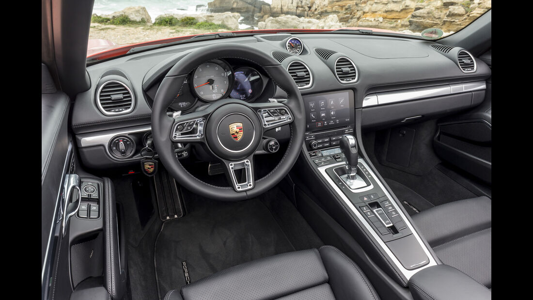 Porsche 718 Boxster (2016), Fahrbericht, Interieur