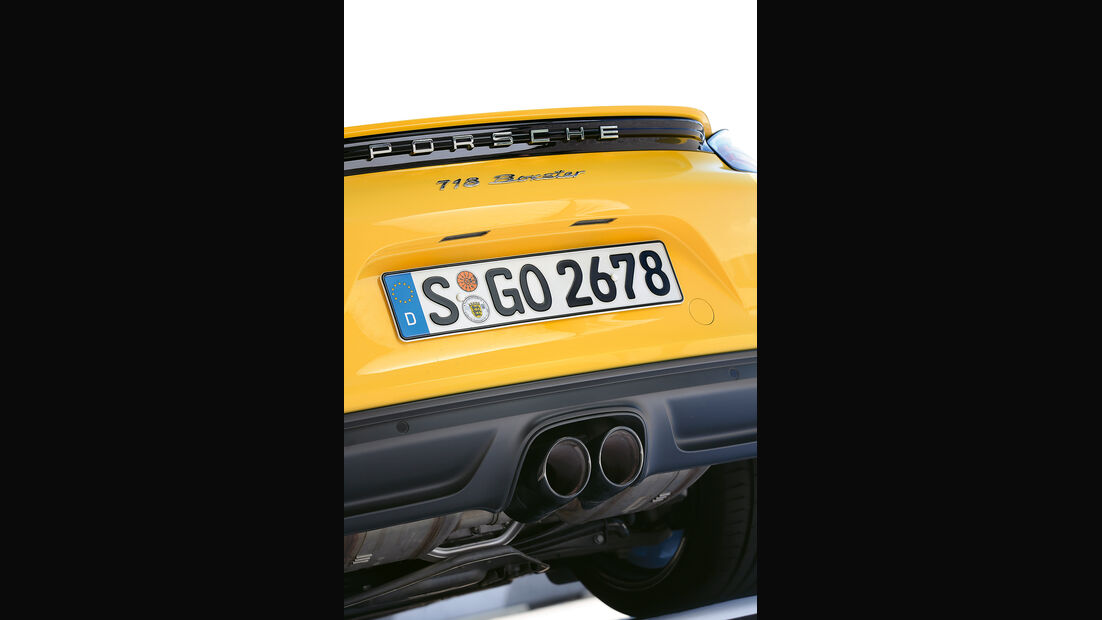 Porsche 718 Boxster, Endrohre