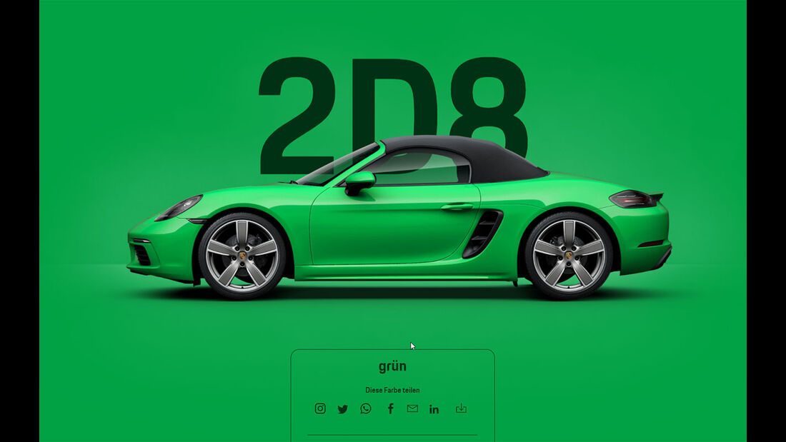 Porsche 718 Boxster grün