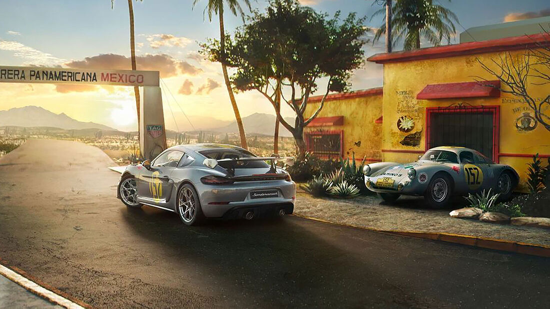 Porsche 718 Cayman GT4 RS TAG Heuer Carrera Panamericana Tribut