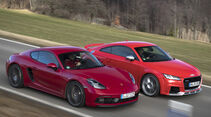 Porsche 718 Cayman GTS, Audi TT RS, Exterieur