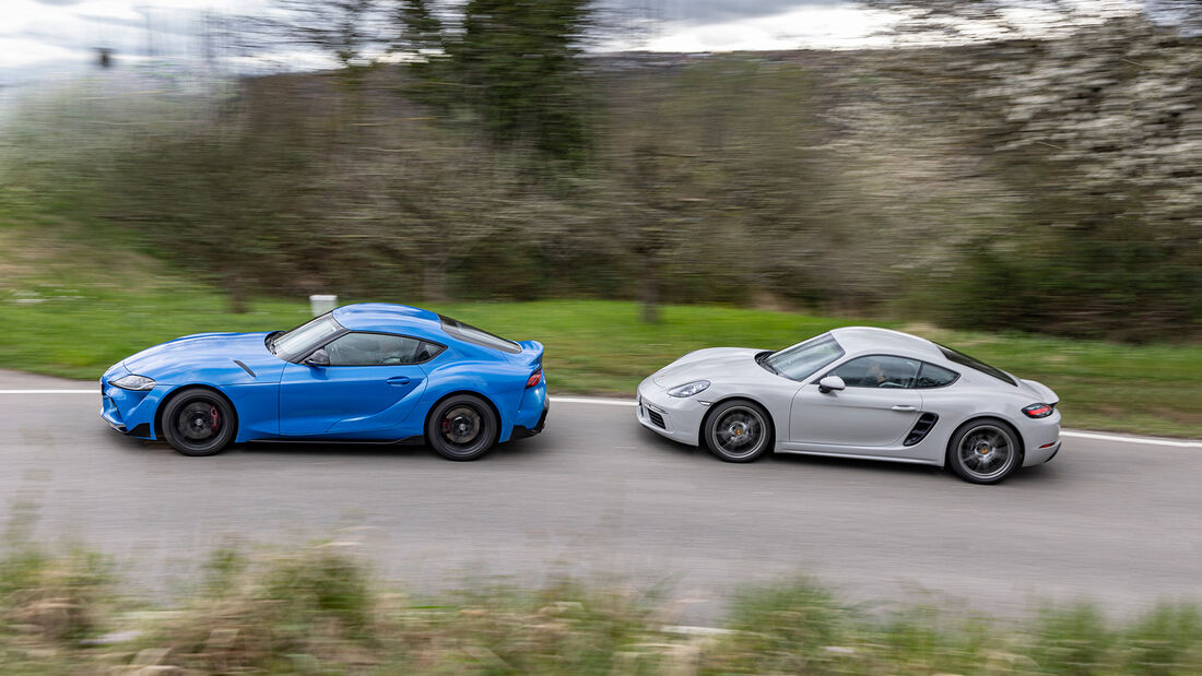 Porsche 718 Cayman, Toyota GR Supra 3.0