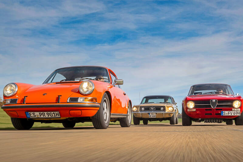 Porsche 911 2.4 F-Modell, Ford Mustang GT (1968), Alfa Romeo 1300 GT Junior