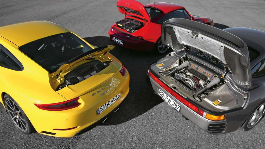 Porsche 911 (991), Porsche 959, Porsche 993, sport auto 12/2015