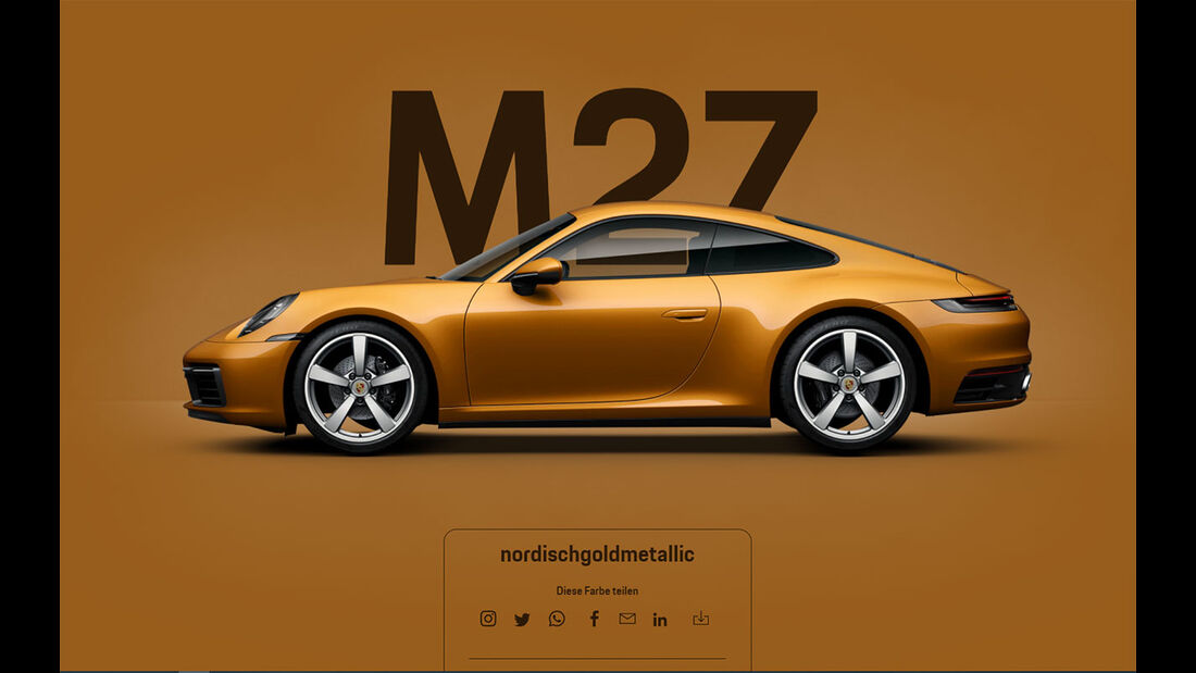 Porsche 911 992 nordischgoldmetallic