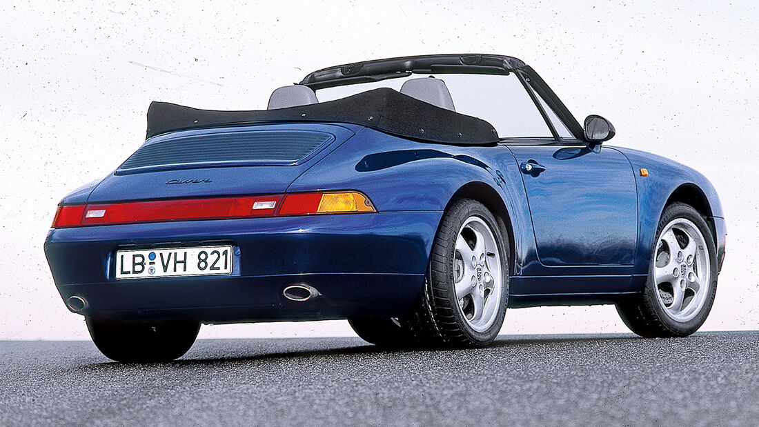 Porsche 911 Cabrio 993, Heckansicht