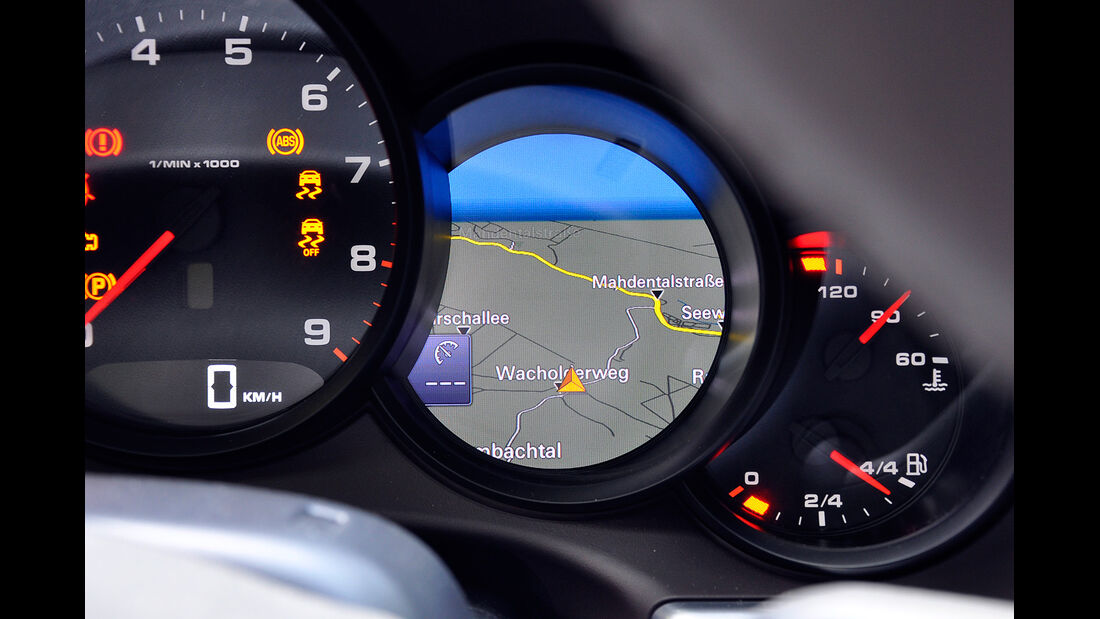 Porsche 911 Carrera, Instrumente, Navigationsdarstellung