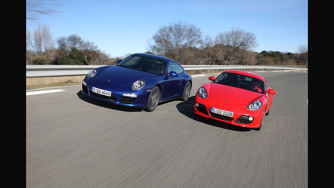 Porsche Cayman S und 911 Carrera im Vergleichstest: Zwei Konzernbrüder im  Sport-Duell | AUTO MOTOR UND SPORT