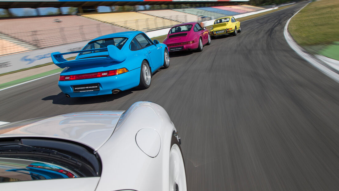 Porsche 911 Carrera RS 2.7, Porsche 964, Porsche 993, Porsche 997 (4.0), Heckansicht