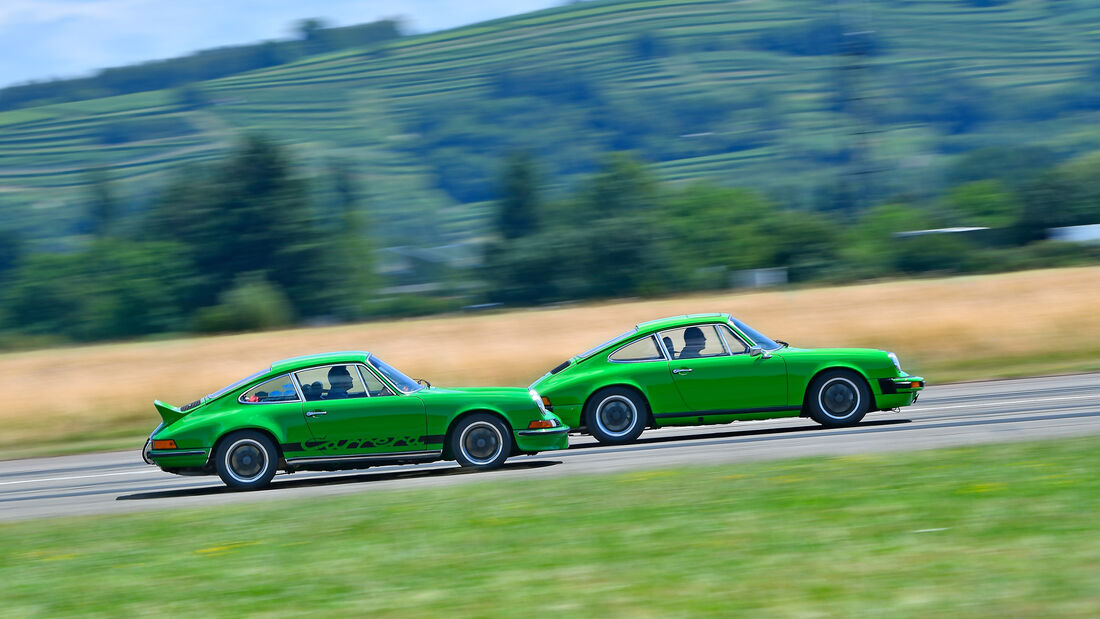 Porsche 911 Carrera RS gegen Memminger 912 Motor Klassik September 2017