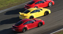 Porsche 911 Carrera S, 911 Carerra GTS, 911 GT3, Seitenansicht