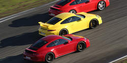 Porsche 911 Carrera S, 911 Carerra GTS, 911 GT3, Seitenansicht