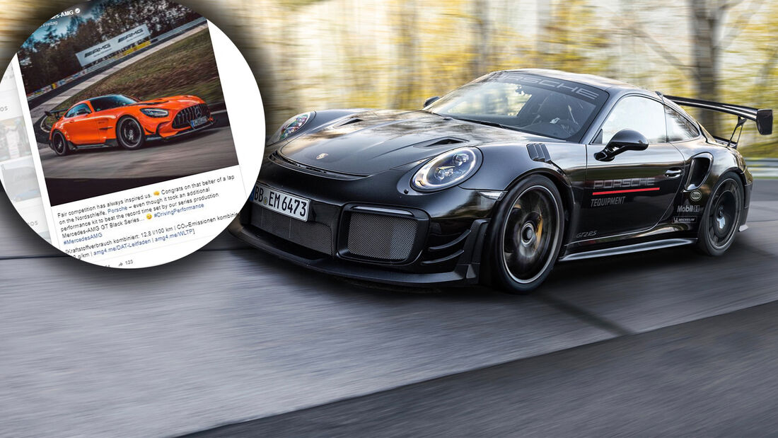 Porsche 911 GT2 RS Manthey Mercedes AMG GT Black Series Rundenrekord Nordschleife