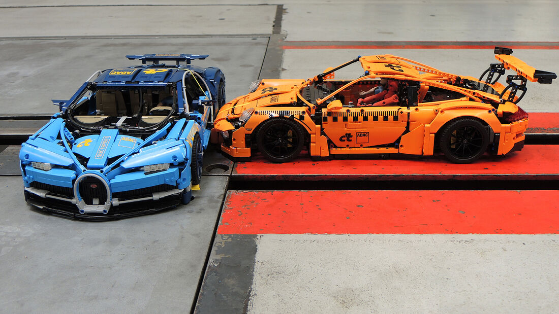 Porsche 911 GT3 RS Lego Crashtest gegen Bugatti Chiron