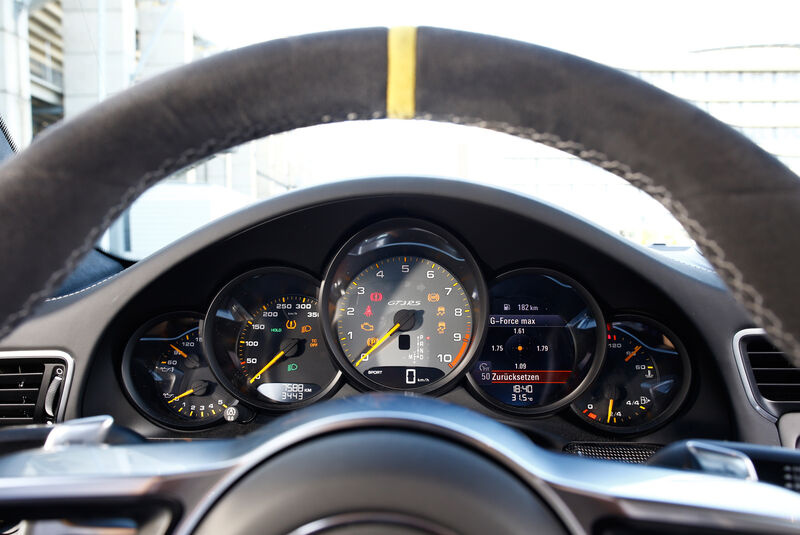 Porsche 911 GT3 RS, Rundinstrumente