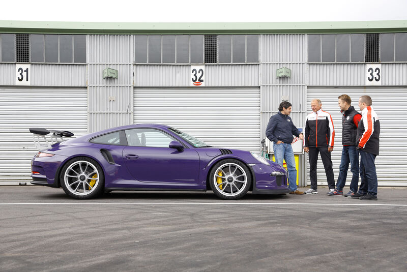 Porsche 911 GT3 RS, Seitenansicht, Testteam