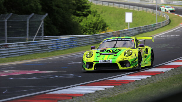 Porsche 911 GT3R - starting number #1 - Nürburgring 24 Hours race 2022 - Nordschleife - Friday - 27.5.2022