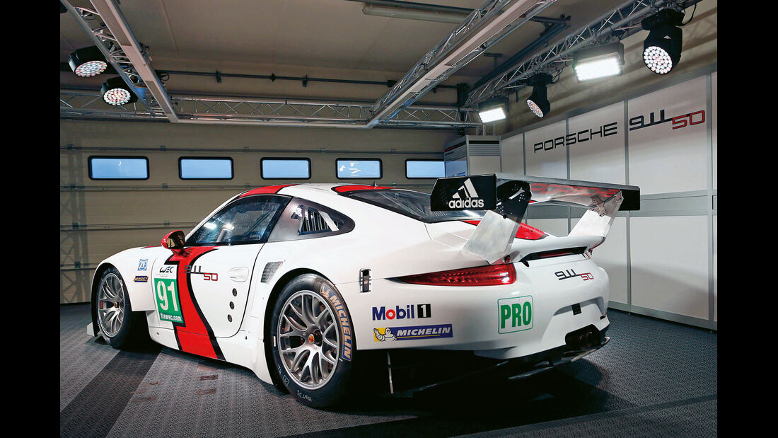 Porsche 911 RSR, Heckansicht