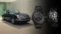 Porsche 911 S 2.4 Targa 50 Jahre F.A. Porsche Design (1972-2022) Montage mit Chronograph